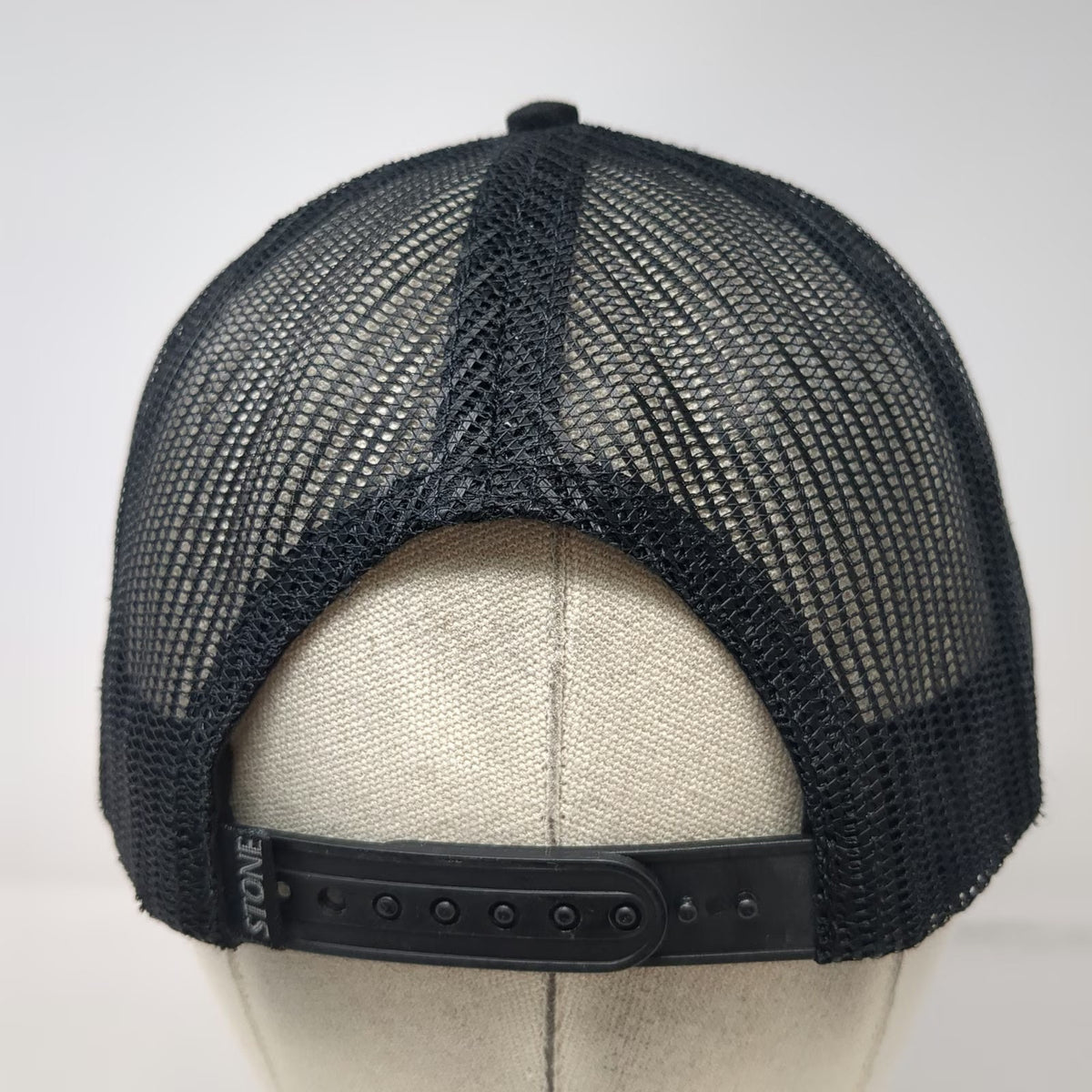 Stone Brewing Ripper Trucker Hat Black One Size Wave Pattern Mesh Snapback Patch