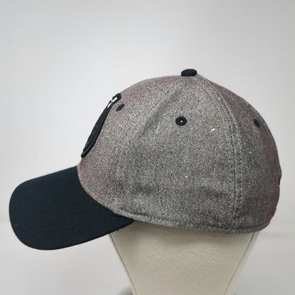 Marvel Baseball Cap Gray Black One Size Avengers Logo Heathered Crown Hat
