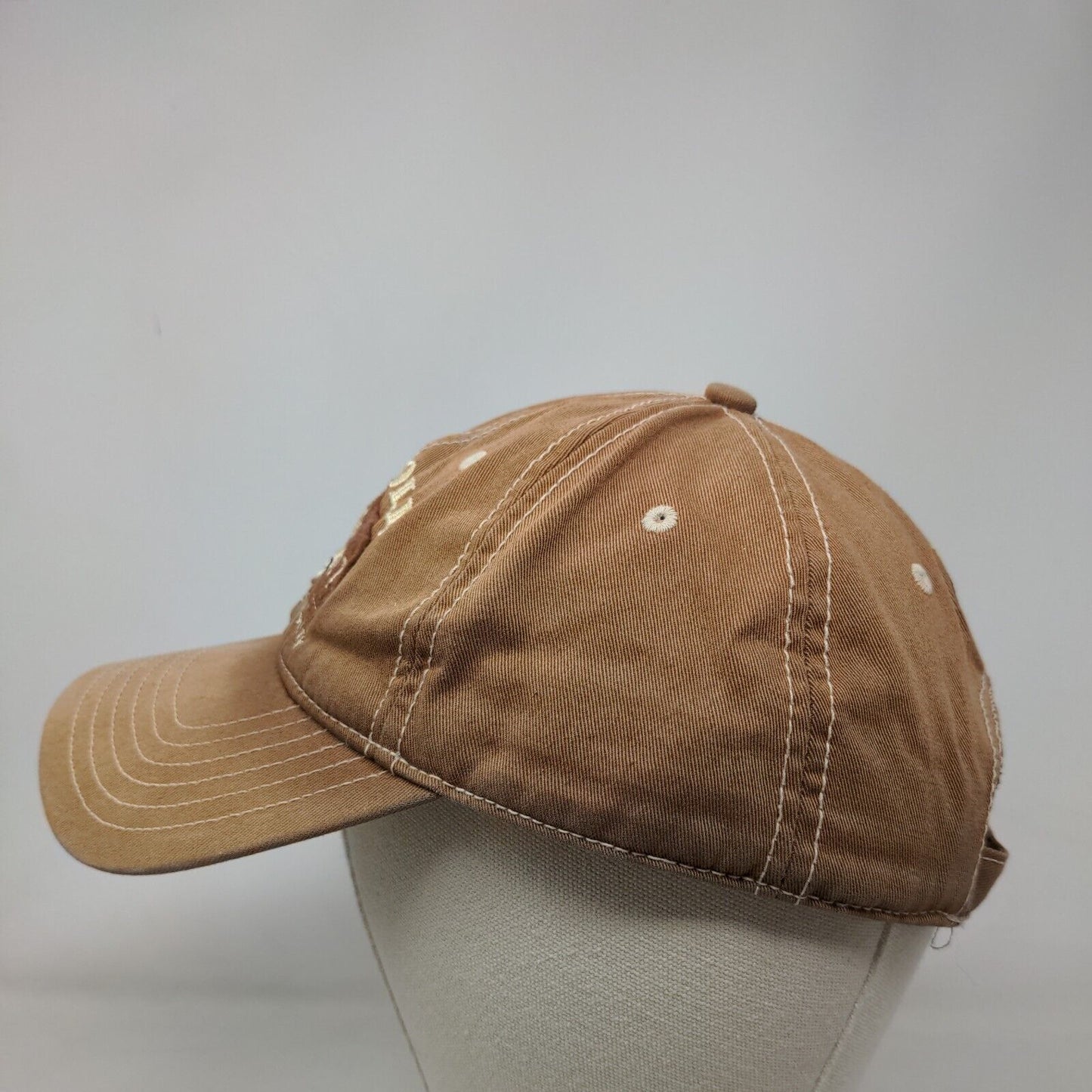 Leupold Est. 1907 Strapback Hat Brown Tan OSFA Embroidered Adjustable Strap