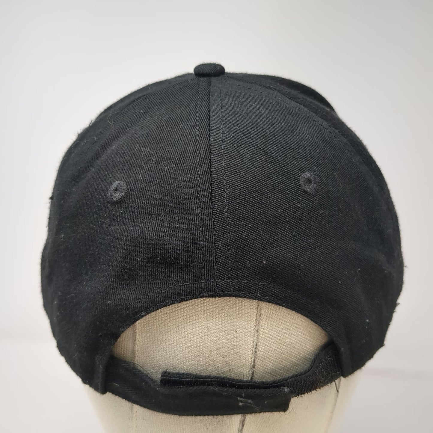 McDonald's Baseball Cap Black One Size Recycled Fabric Strapback Hat Yellow M
