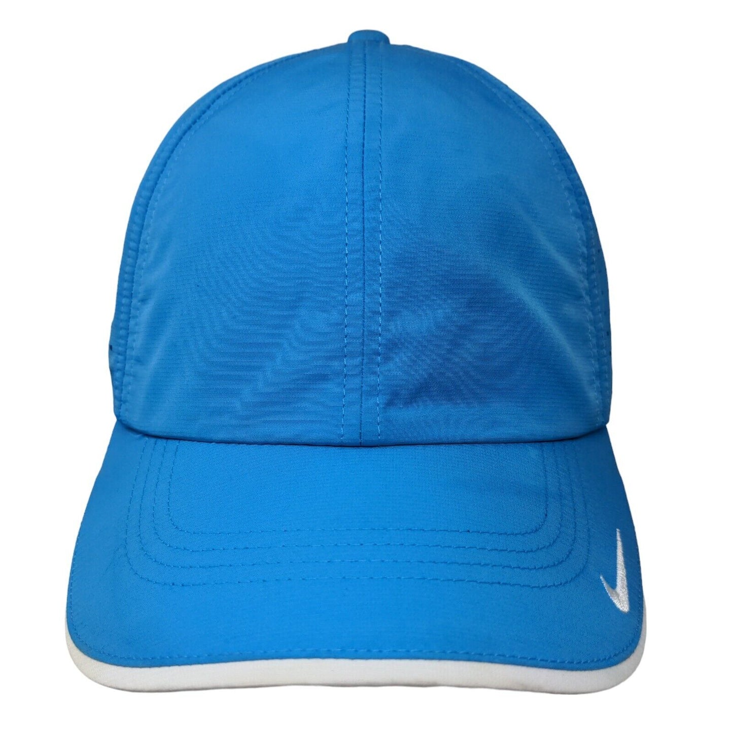 Nike Golf Strapback Hat Blue OSFM Adjustable Embroidered Swoosh Logo Polyester