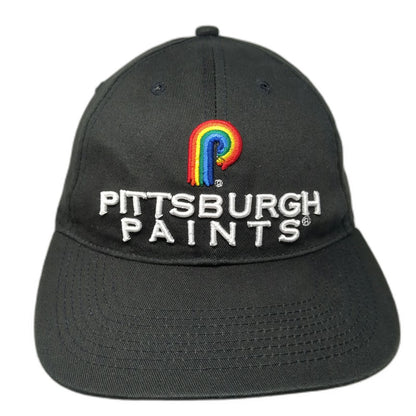 IBEX Baseball Cap Black One Size Pittsburgh Paints Rainbow Logo Slideback Hat