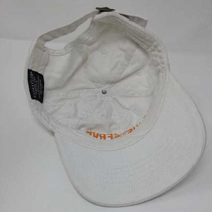 Just Serve Slideback Hat White OSFA Classic Cut Embroidered UltraClub