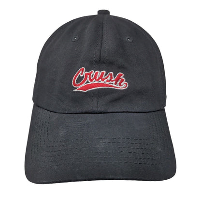 Crush Slideback Hat Black One Size Embroidered Solid Adjustable