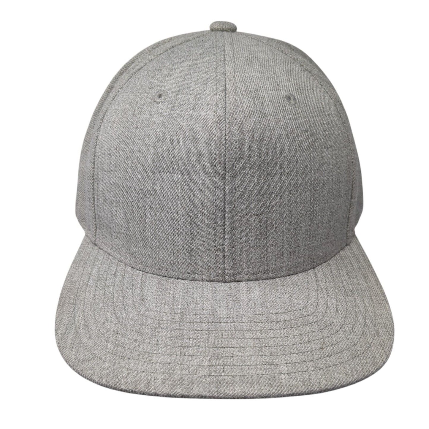 The Classics Yupoong Snapback Hat Gray One Size Adjustable 6 Panel Blank