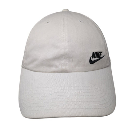 Nike Slideback Hat White One Size Adjustable Embroidered Swoosh Heritage86
