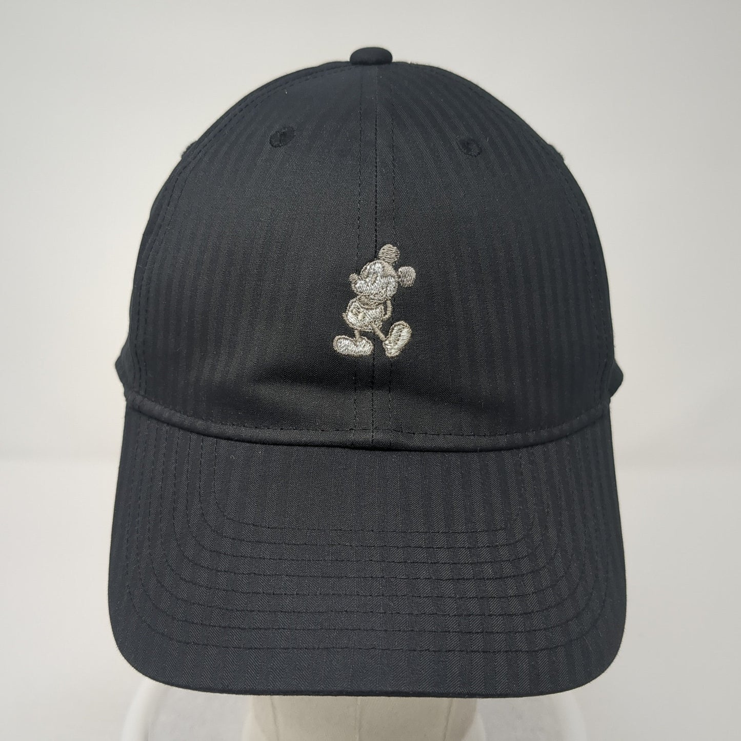 Mickey Mouse Slideback Hat Black One Size Striped Disney Nike Legacy91