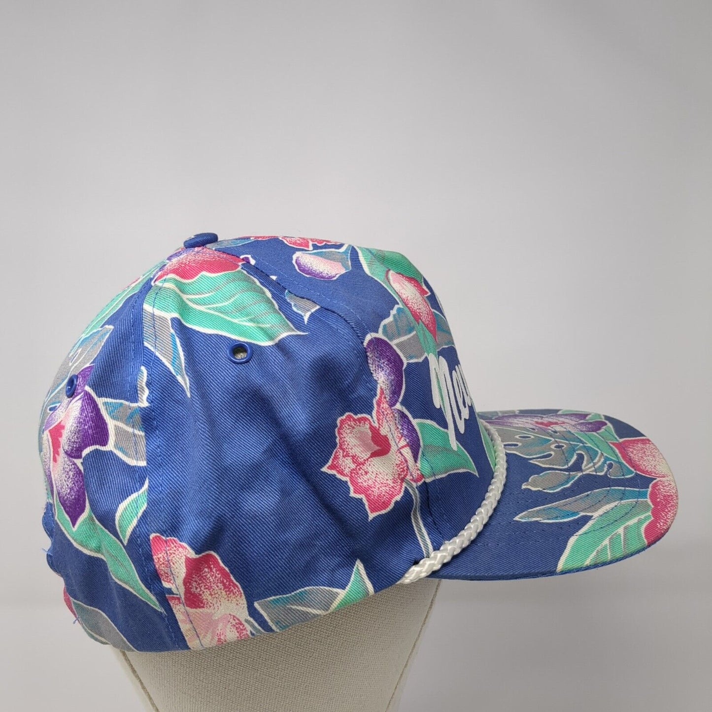 New Orleans Snapback Hat Multicolor OS Adjustable Floral Print Rope San Sun