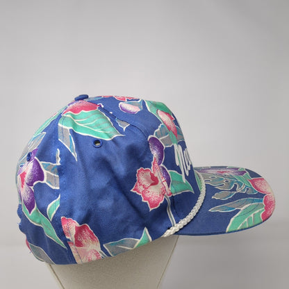 New Orleans Snapback Hat Multicolor OS Adjustable Floral Print Rope San Sun