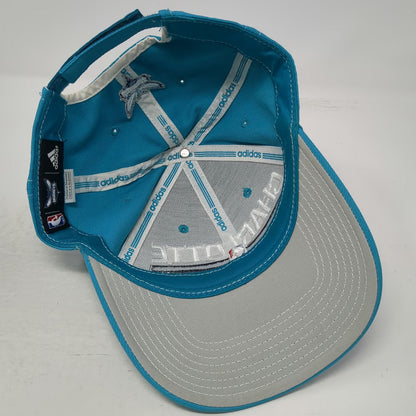 Adidas Charlotte Hornets NBA Blue White One Size Cap Strapback Underbill Hat