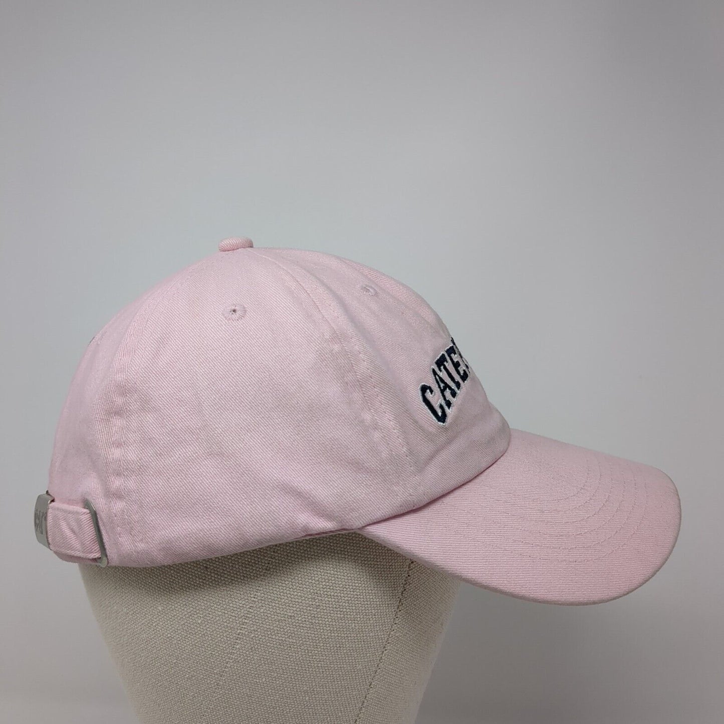 Caterpillar Slideback Hat Pink One Size Adjustable Embroidered 6 Panel Cyrk