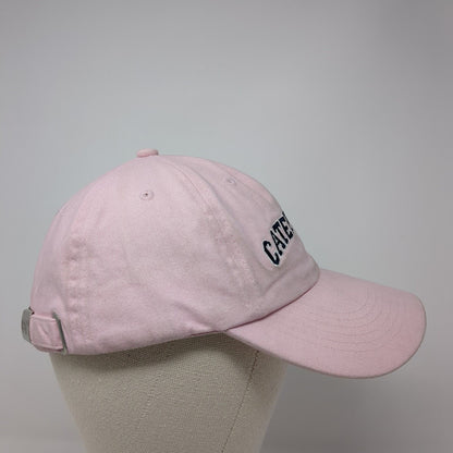 Caterpillar Slideback Hat Pink One Size Adjustable Embroidered 6 Panel Cyrk