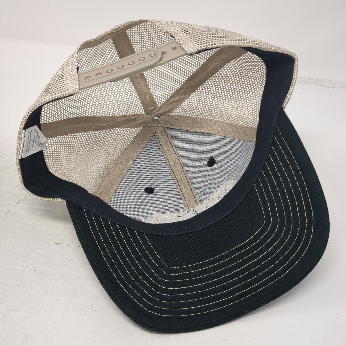 Commercial Tire Cooper Black One Size Trucker Hat Mesh Snapback Leather Patch