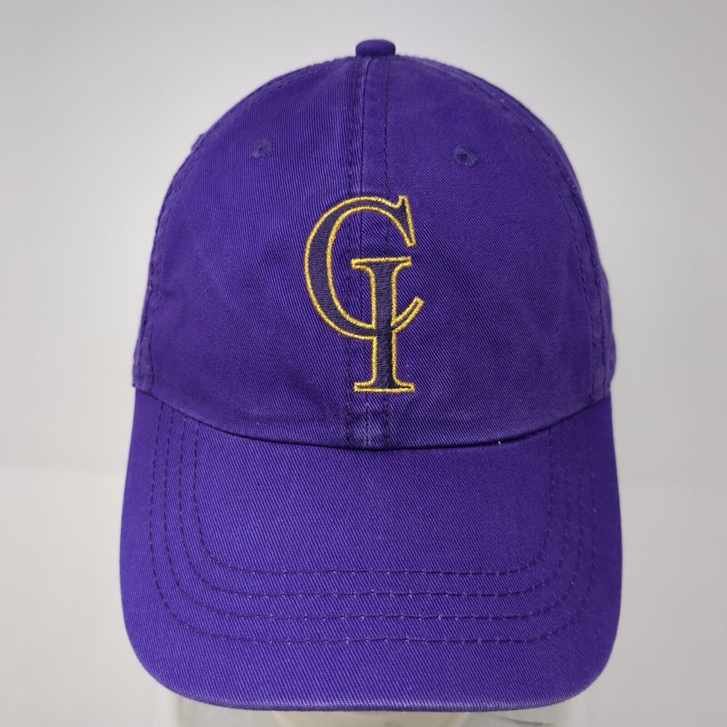 CI Slideback Hat Purple One Size Embroidered Letters 6 Panel Cobra