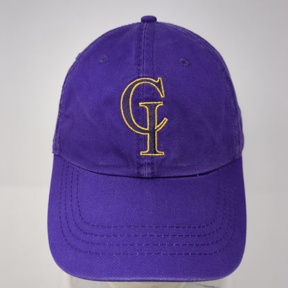 CI Slideback Hat Purple One Size Embroidered Letters 6 Panel Cobra