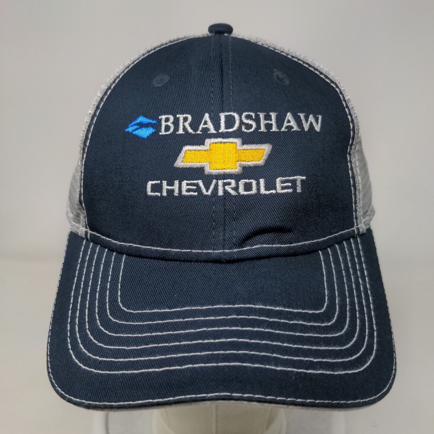 Bradshaw Chevrolet Snapback Mesh Back Trucker Hat Blue One Size