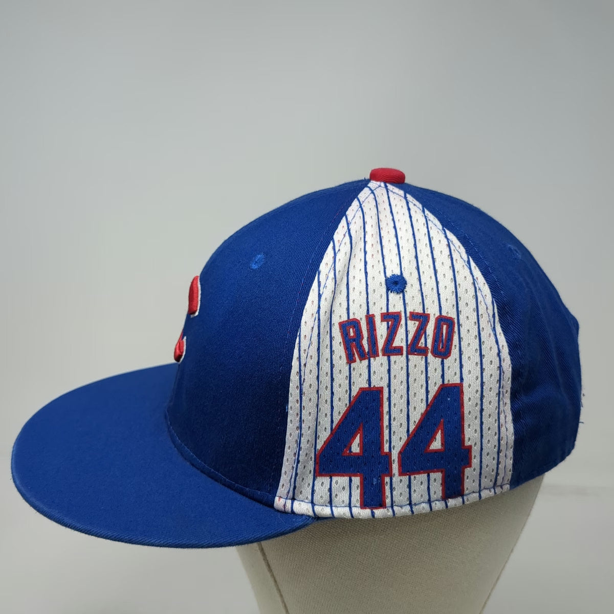 Chicago Cubs MLB Melonwear Snapback Hat Blue Red White One Size Rizzo 44 Graphic