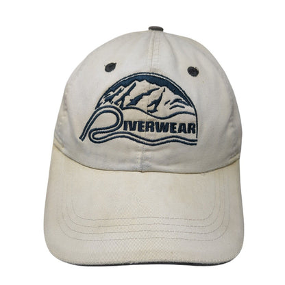 Riverwear Strapback Hat Tan One Size Adjustable Embroidered Extreme Fit Ahead