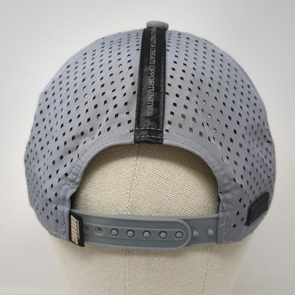 Unie Trucker Hat Gray One Size PestCo Earn Loyalty 5 Panel Perforated Rope Patch