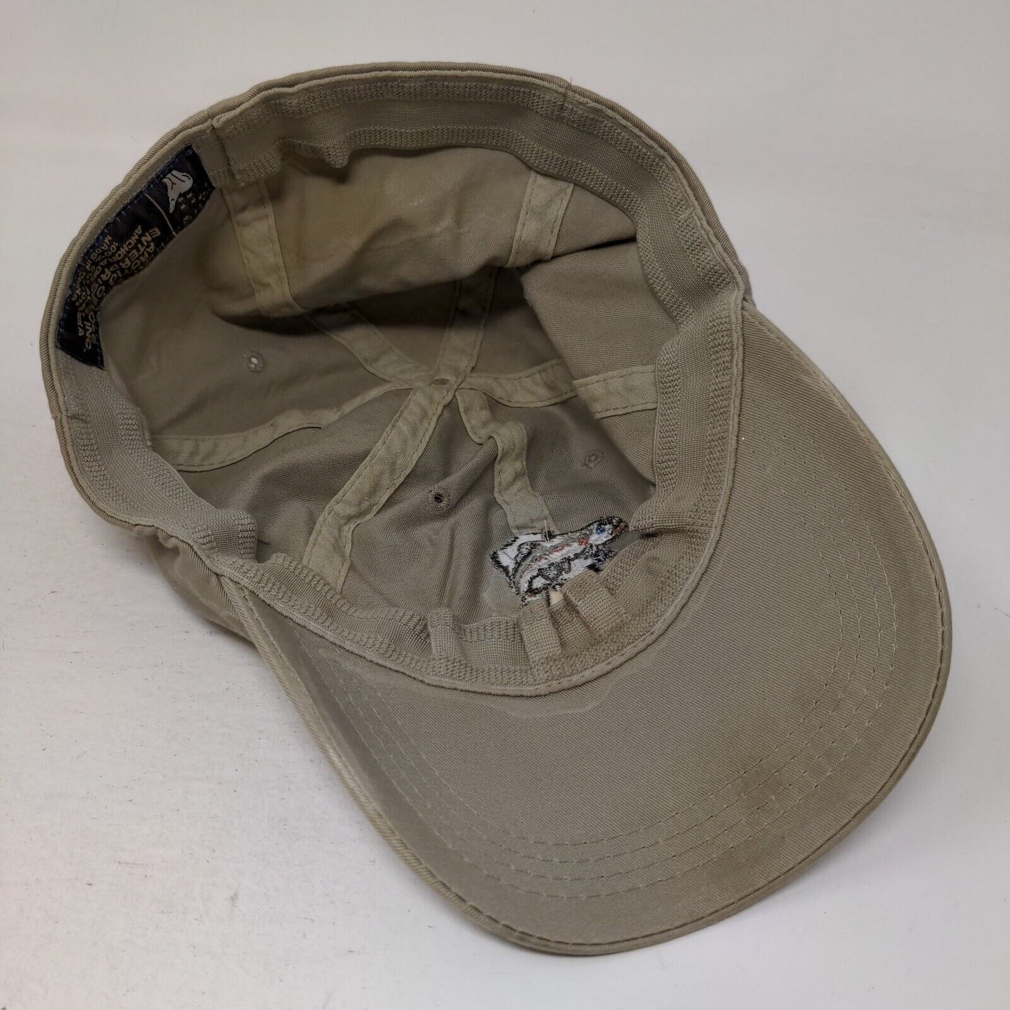 Alaska Arctic Circle Enterprises Fitted Hat Tan Embroidered Logo Fish