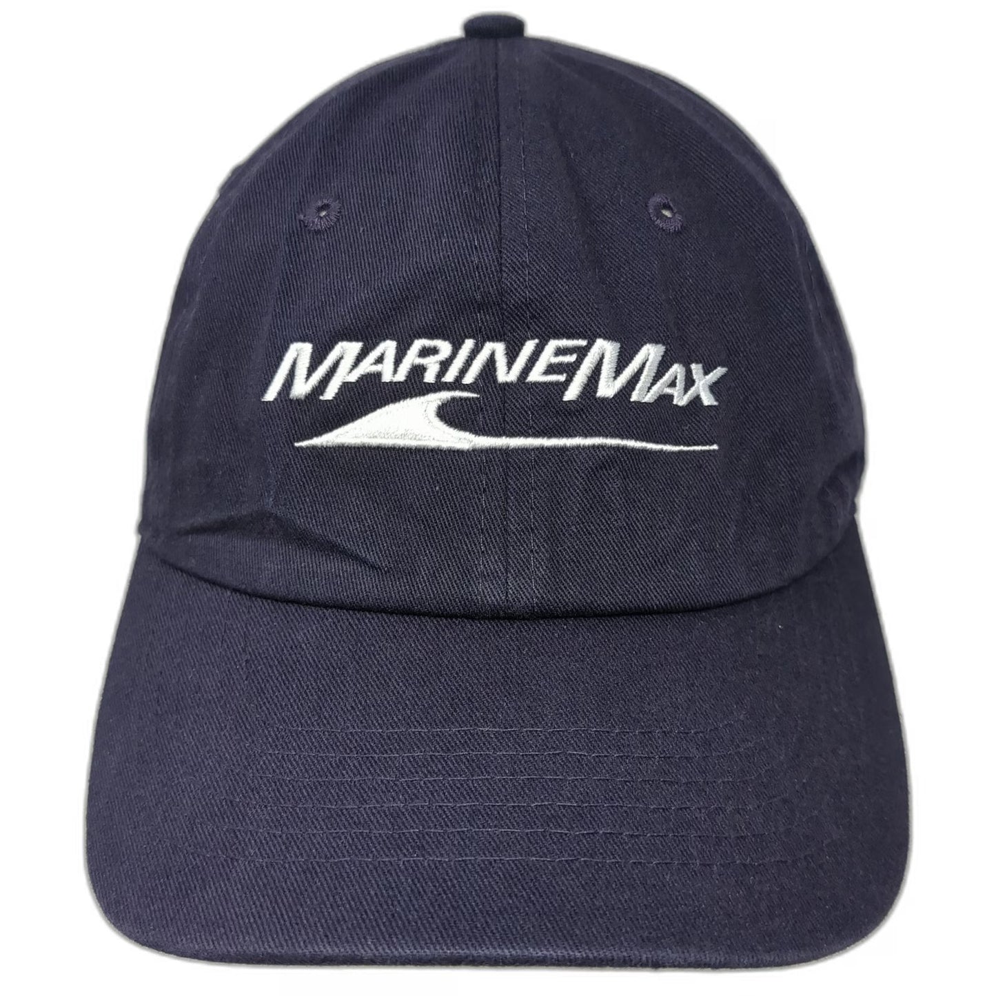 MarineMax Boat Yacht Blue Baseball Cap One Size Slideback Hat Embroidered Logo