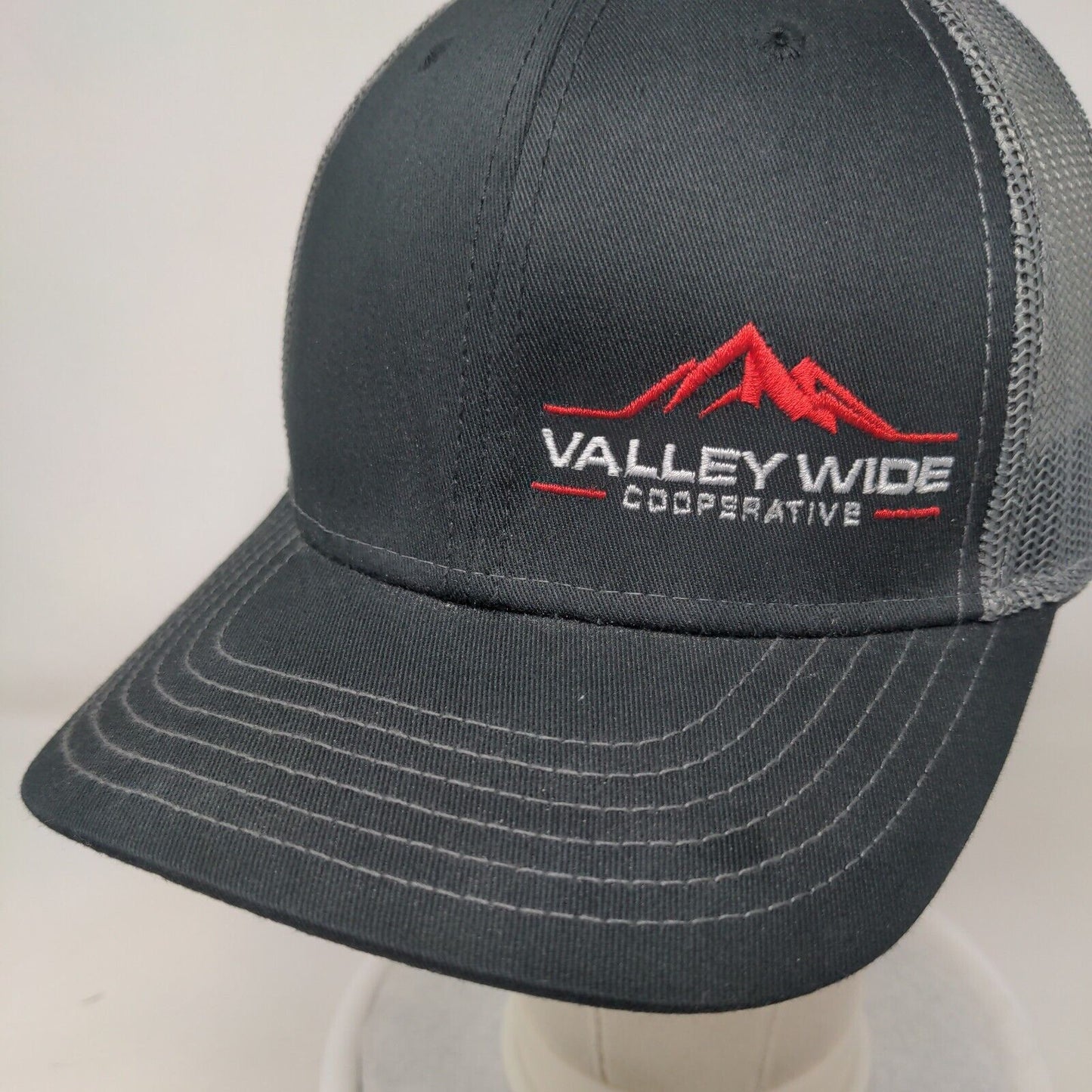 Valley Wide Cooperative Snapback Trucker Hat Black OSFM Mesh Back Otto