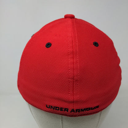 Under Armour Boy's Fitted Hat Red Size M 4-6 Years Embroidered Logo