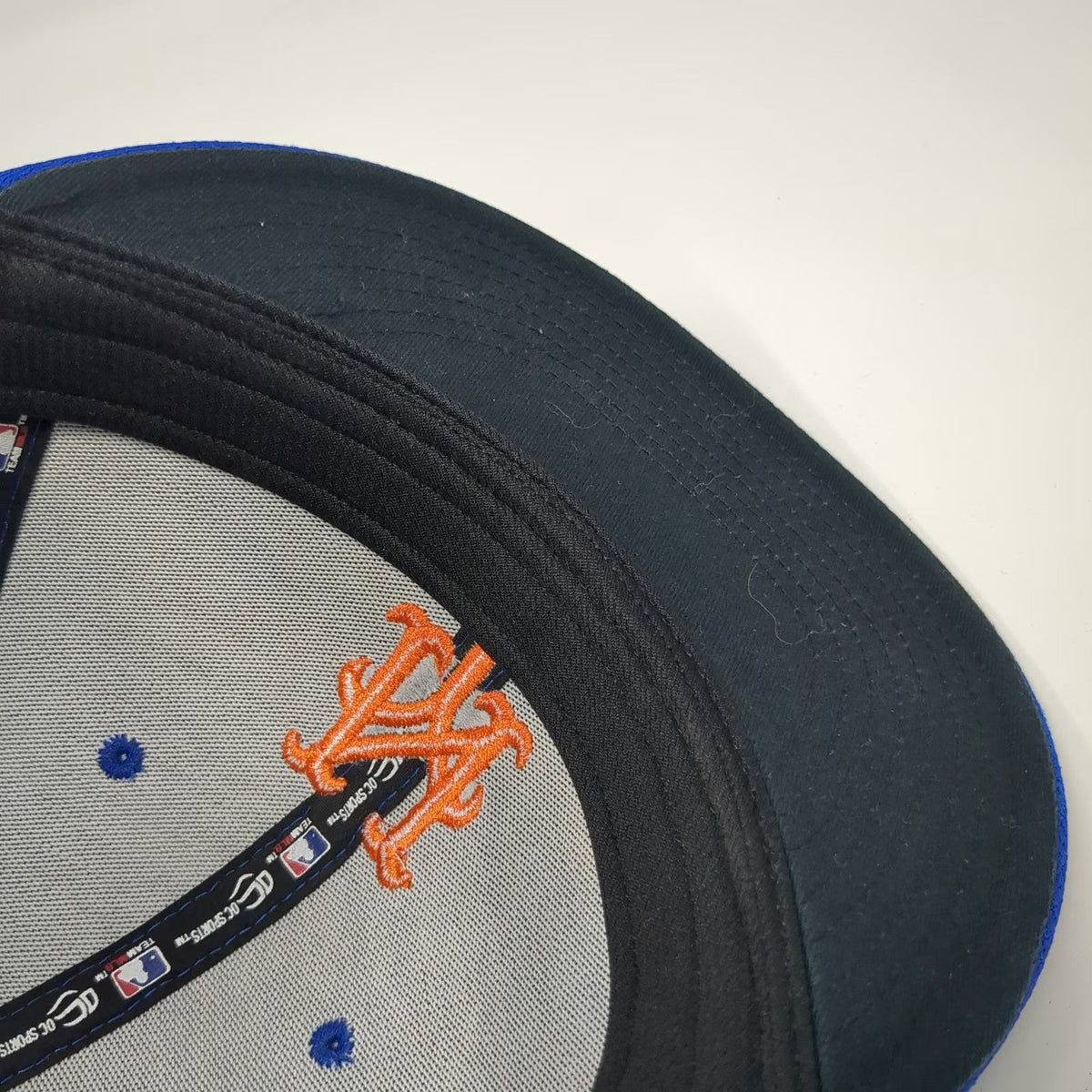 New York Mets MLB OC Sports Blue One Size Baseball Cap Strapback Textured Hat