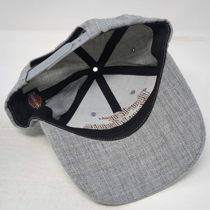 Harley-Davidson Snapback Hat Gray One Size Schaeffer's Orwigsburg PA Embroidered