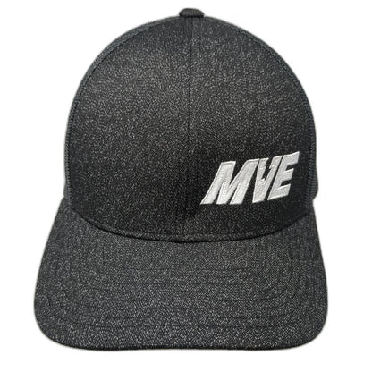 Pacific Headwear Trucker Hat Black One Size Snapback MVE Embroidery Mesh Back