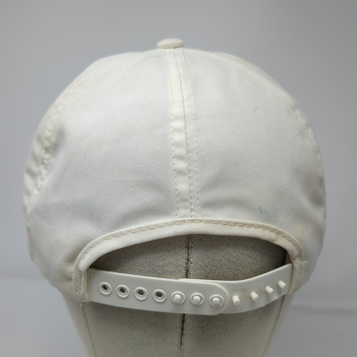 Goodyear Trucker White Vintage Rope Brim Snapback Hat Embroidered Logo Graphic