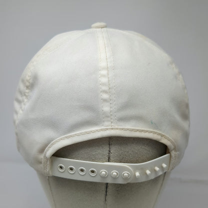 Goodyear Trucker White Vintage Rope Brim Snapback Hat Embroidered Logo Graphic