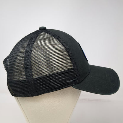 Adidas Trucker Hat Black One Size Mesh Back Snapback Climalite Gradient Patch