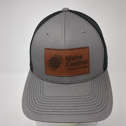 Idaho Central Credit Union Snapback Hat Gray OS Adjustable Mesh Back Outdoor Cap
