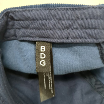 BDG Baseball Cap Blue One Size Corduroy Slideback Adjustable Plain Solid hat