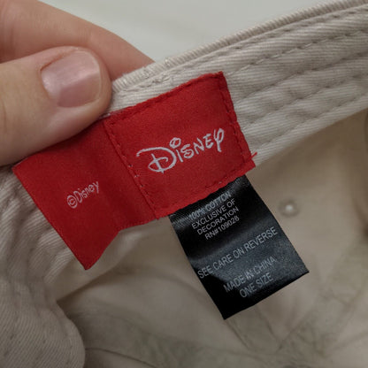 Mickey Mouse Slideback Hat Cream One Size Embroidered 6 Panel Disney