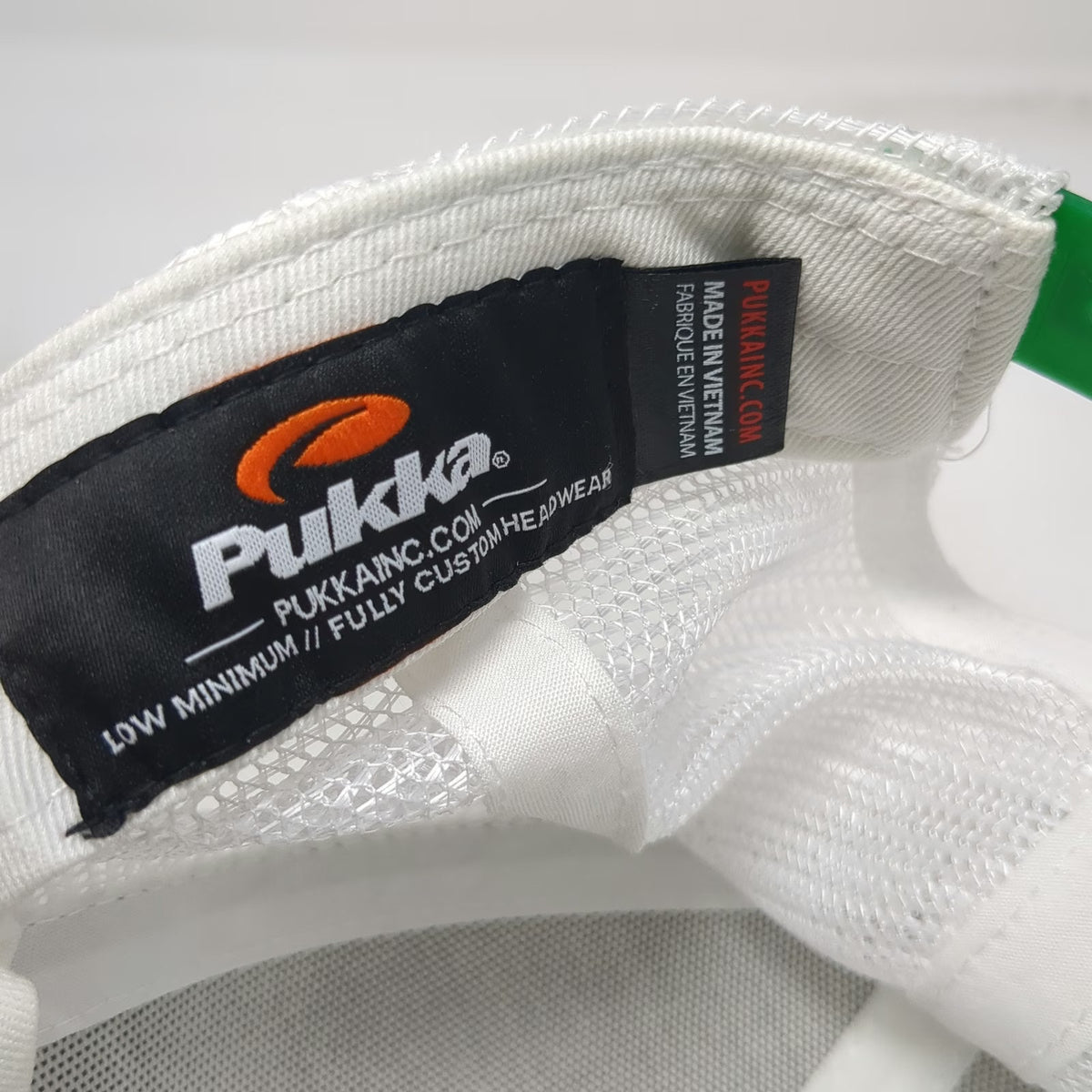 Pukka Trucker Hat White One Size Waterloo Turf Boise ID Snapback Mesh Patch