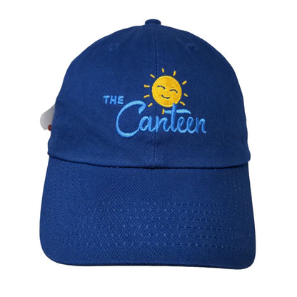 Custom Ink Men's Slideback Hat Blue Adjustable The Canteen Embroidered Logo