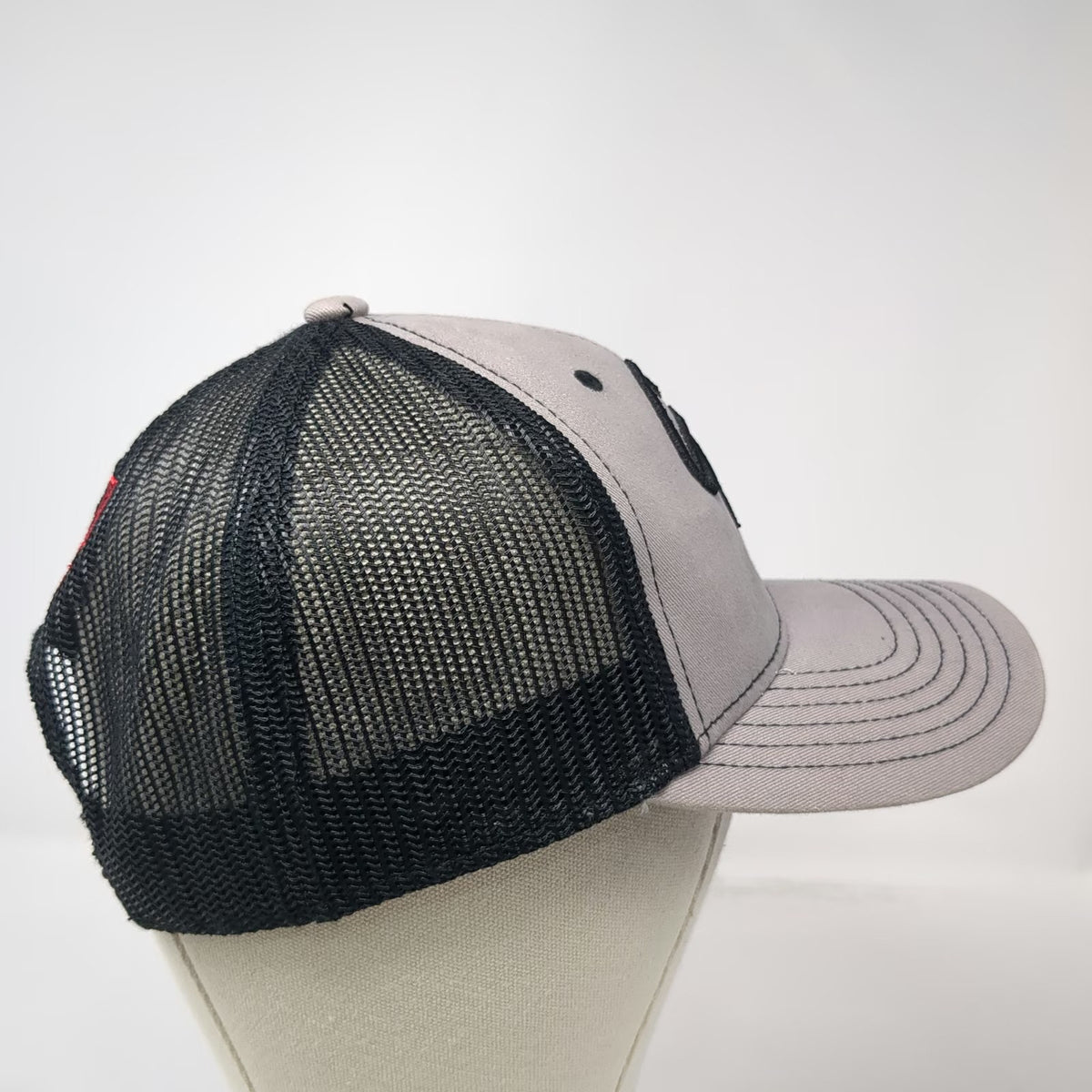American Witch Trucker Hat Gray One Size Cancun Signature Graphic Snapback