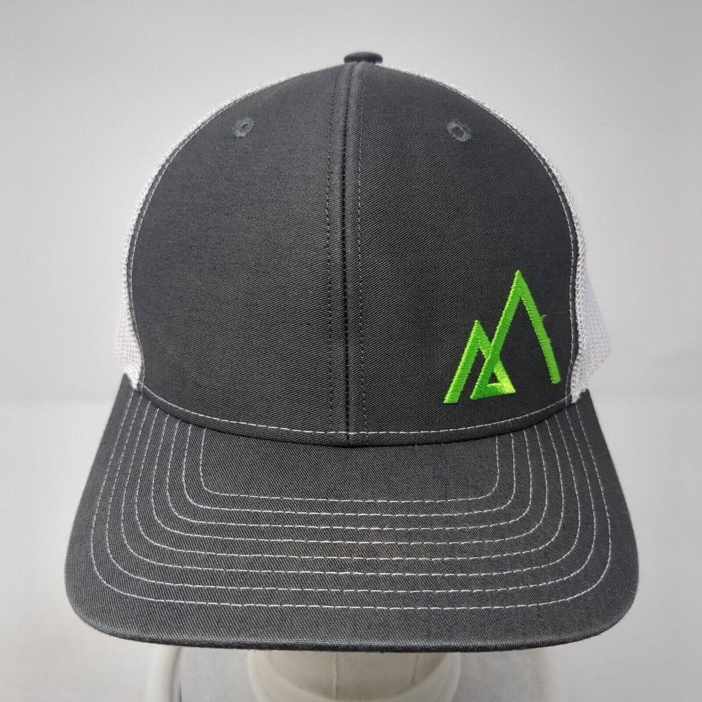 Empire Snapback Mesh Back Trucker Hat Gray One Size Colorblock Outdoor