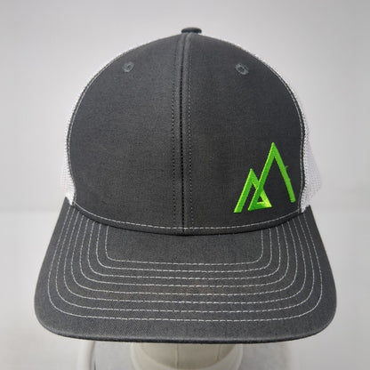 Empire Snapback Mesh Back Trucker Hat Gray One Size Colorblock Outdoor