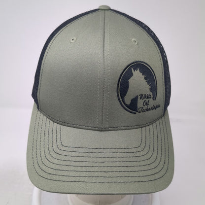 Richardson Trucker Hat Green One Size White Oil Technologies Mesh Snapback
