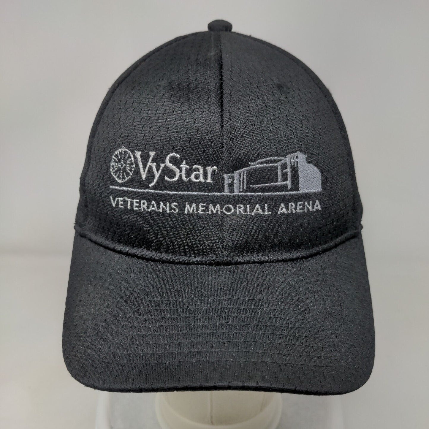 VyStar Veterans Memorial Arena Strapback Hat Black Adult Embroidered