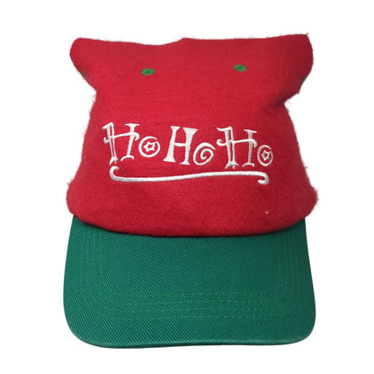 Ho Ho Ho Snapback Santa Cap Multicolor One Size Adjustable Holiday Christmas