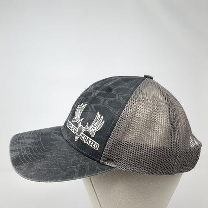 Muley Crazed Snapback Trucker Hat Camouflage OS Adjustable Mesh Back Outdoor Cap