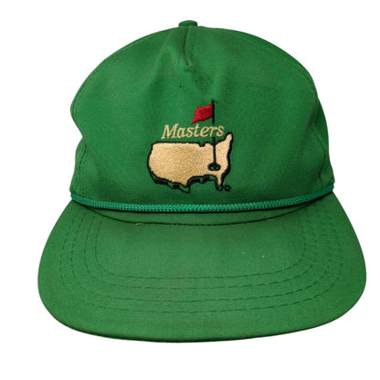 Derby Cap Vintage Slideback Trucker Rope Hat Masters Embroidered Logo Made USA