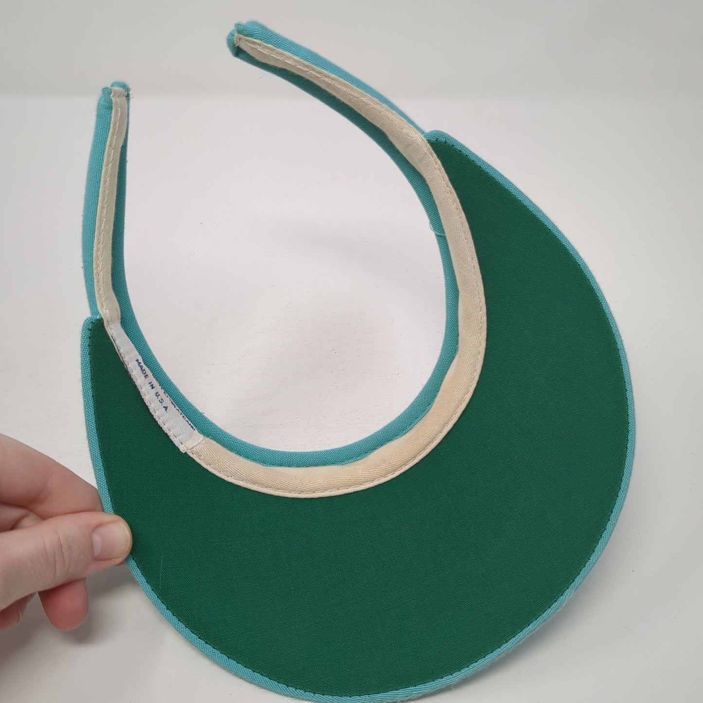 Unbranded Clip On Visor Hat Blue One Size Solid Embroidered Outdoor
