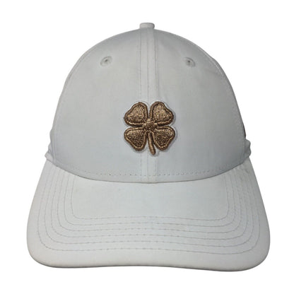 Black Clover Live Lucky Toggle Back Hat White OSFA Adjustable Solid
