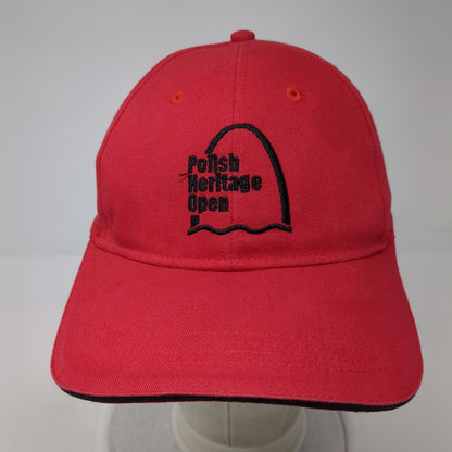 Polish Heritage Open Strapback Hat Red One Size Adjustable Cap America