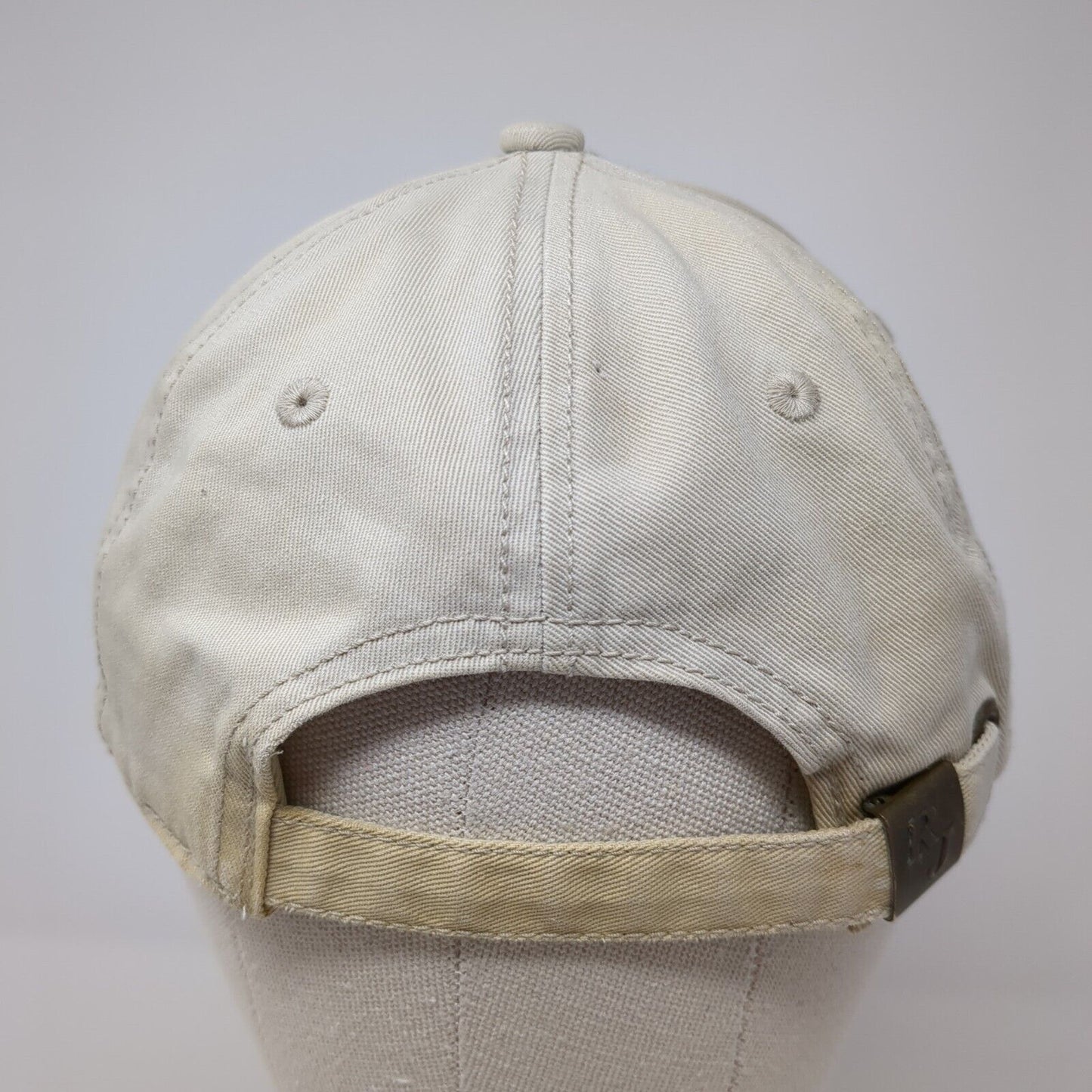 Ron Jon Surf Shop Cocoa Beach Baseball Cap Beige One Size Adjustable Cotton